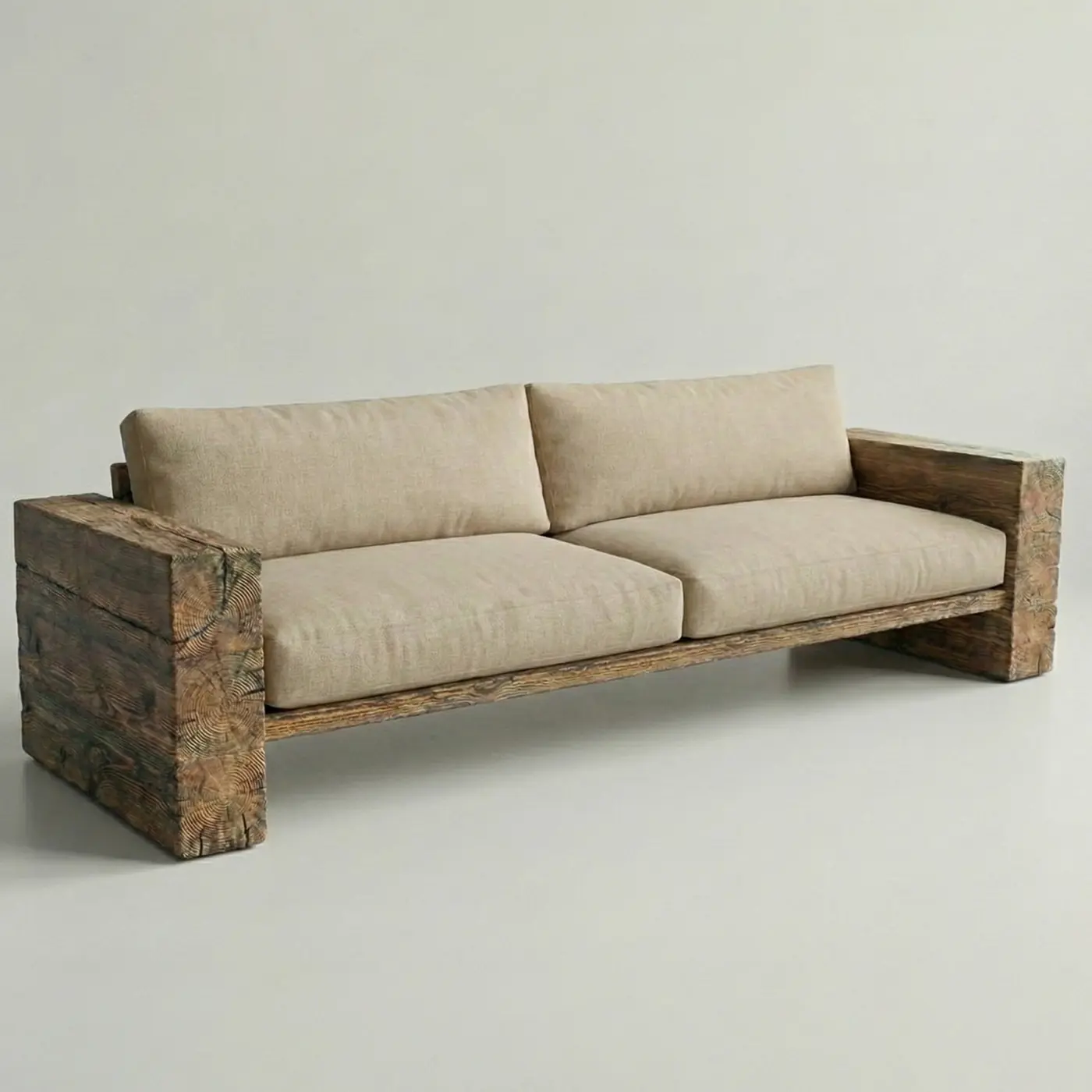 Gartensofa aus massiven Altholzbalken — A8P Manufaktur