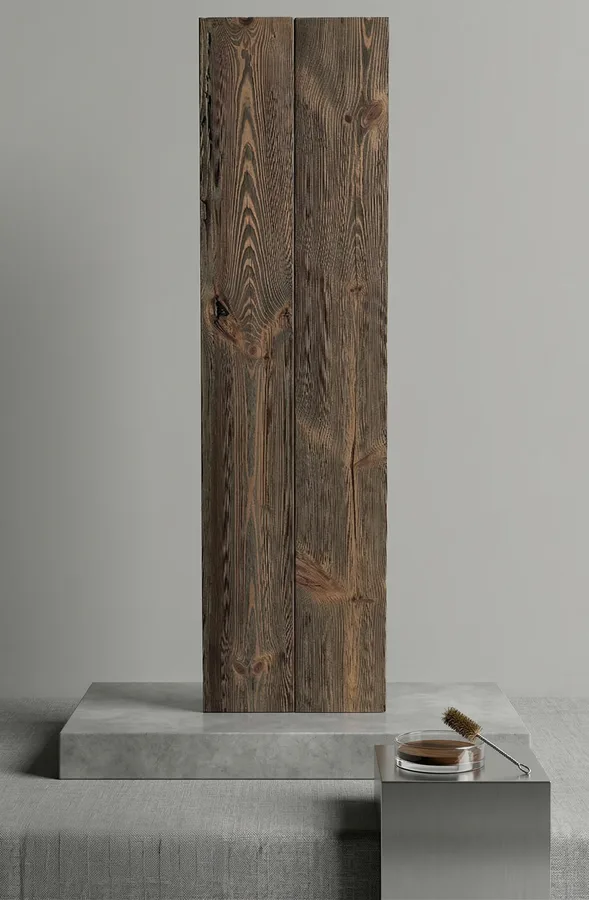 Dark Smoke Old Wood — dunkelbraune Altholz-Wandpaneele
