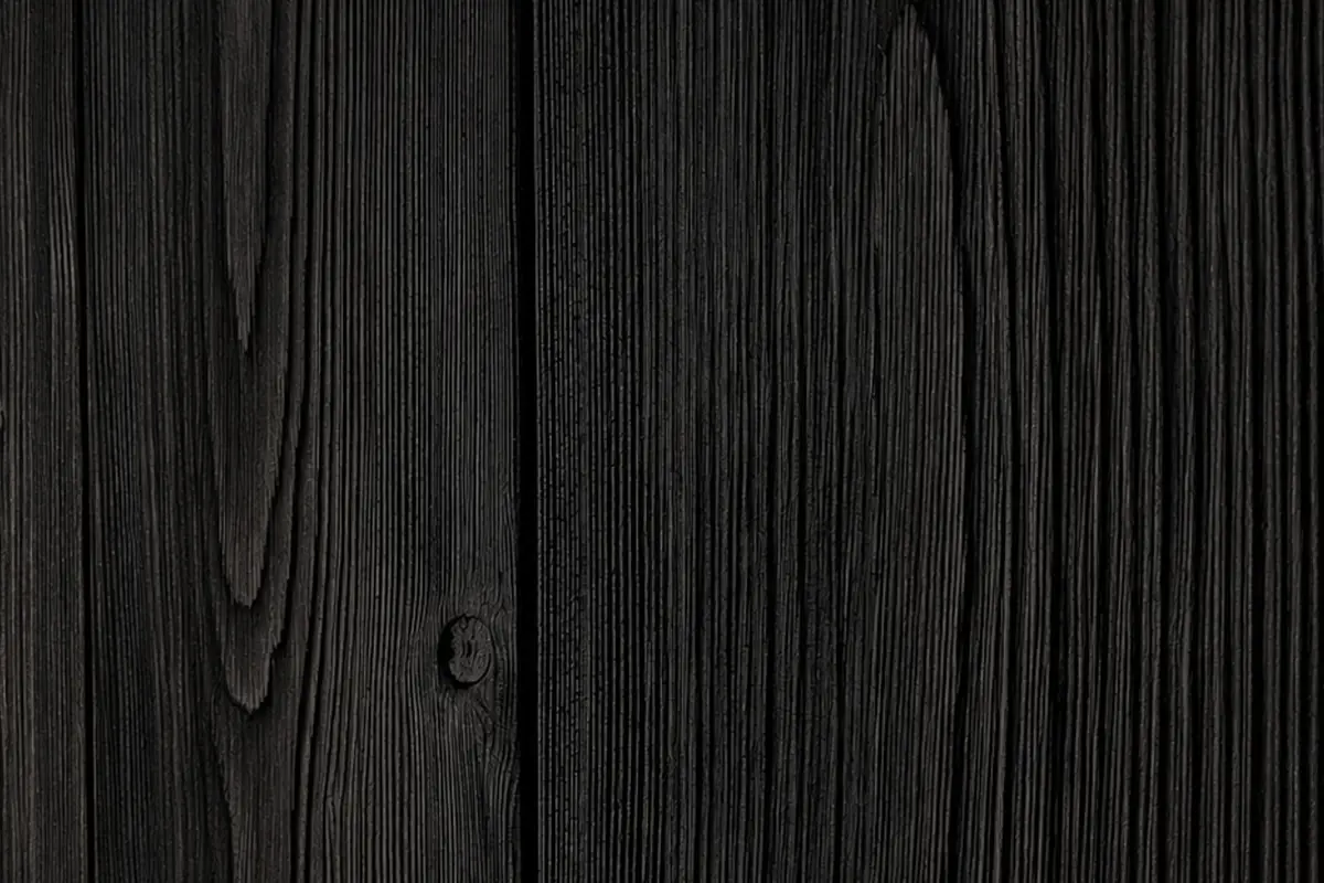 Black Old Wood — Oberflächenstruktur im Detail (Makroaufnahme)