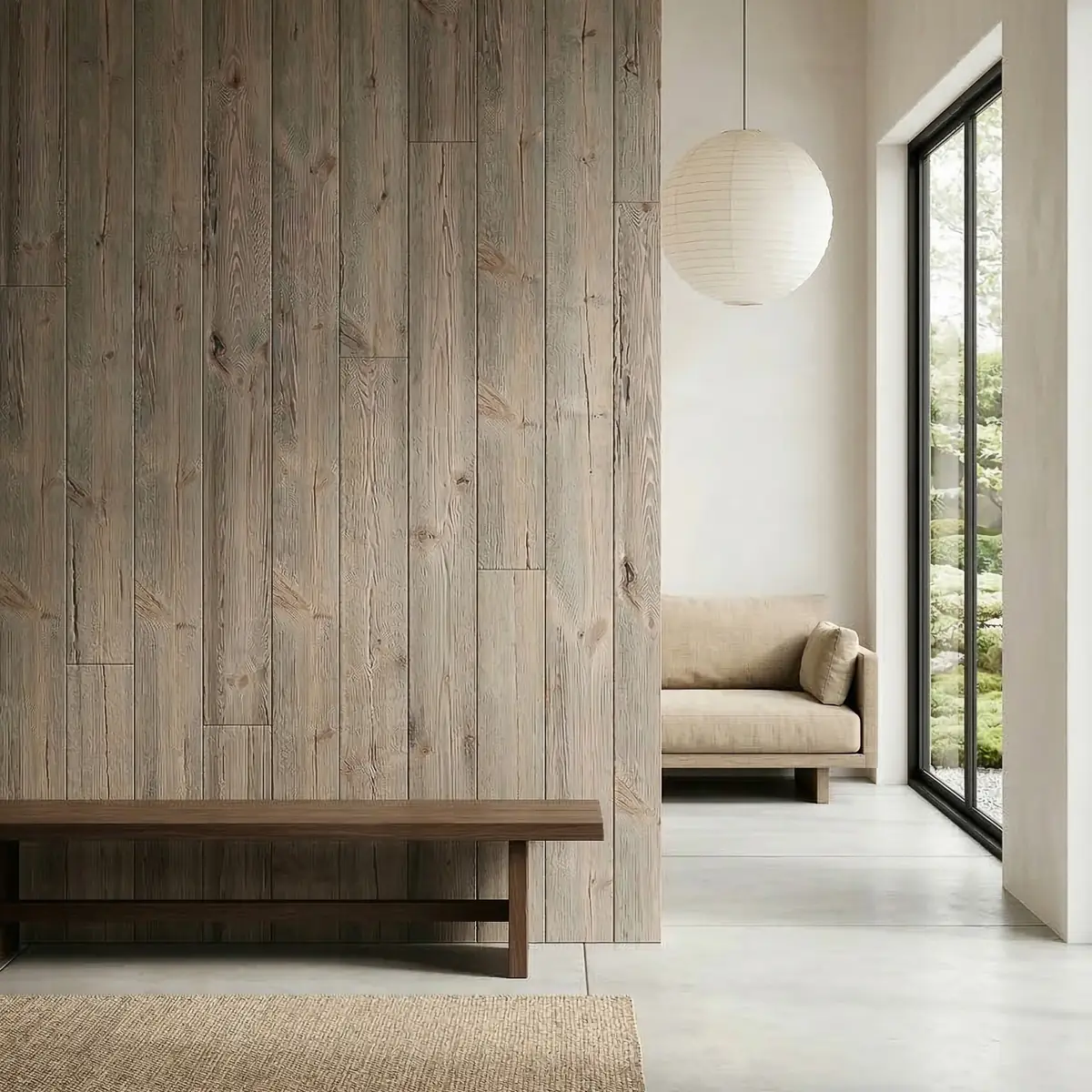 Light Smoke Wandpaneele: Visualisierung im Interieur