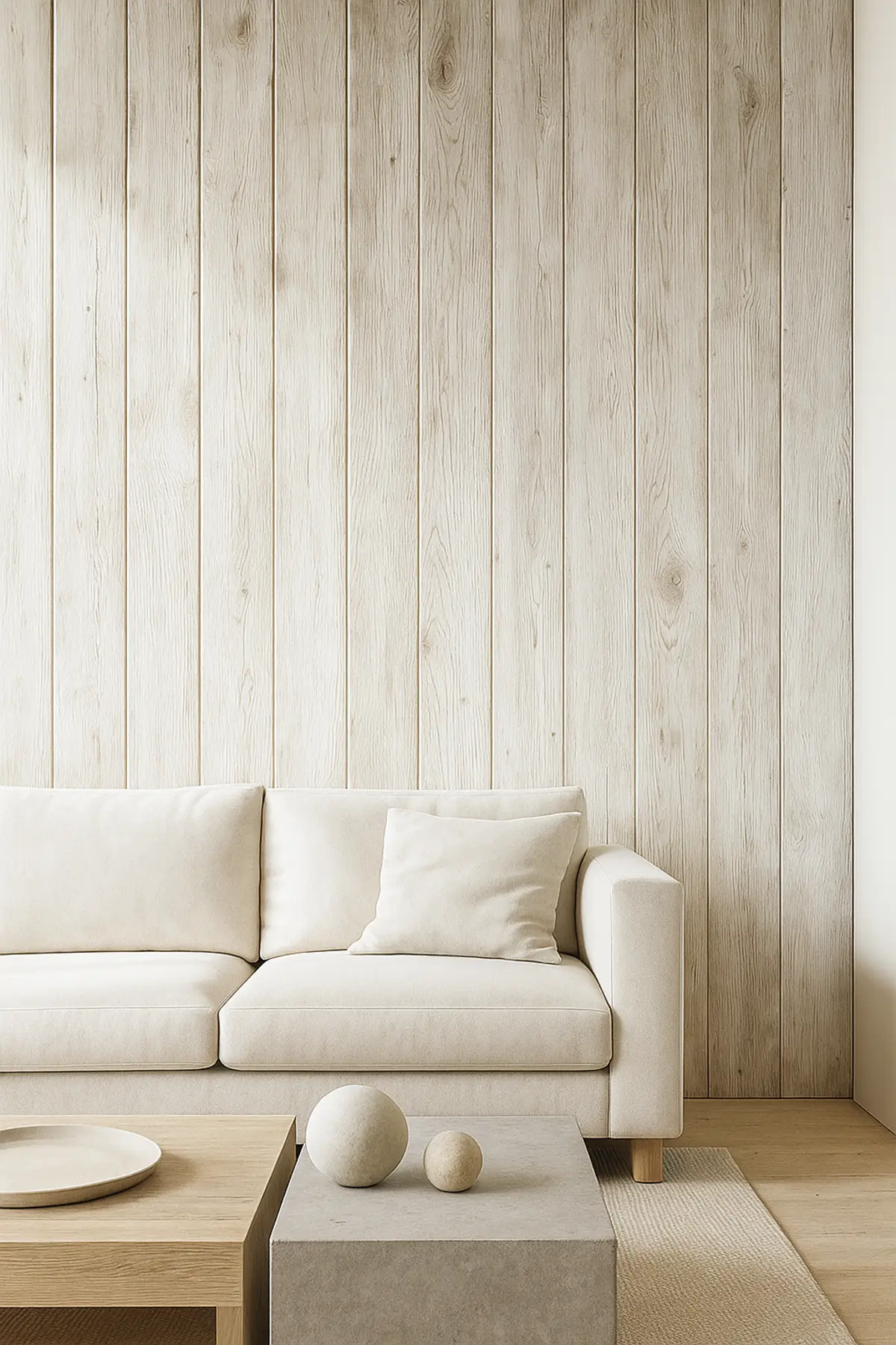 Moonlight Oak Wandpaneele: Visualisierung im Interieur